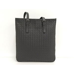 Bottega Veneta Handbag Black Intrecciato Leather
